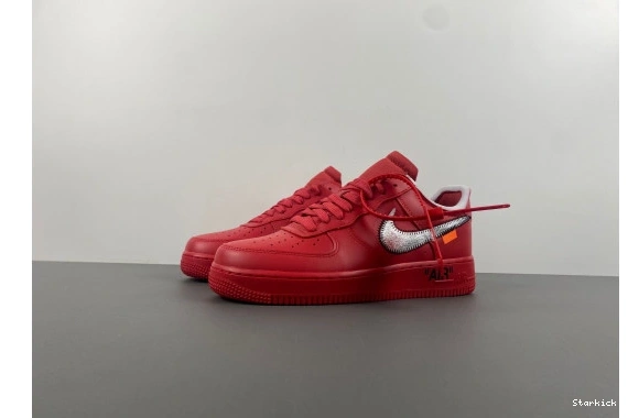 Force Air 1  Nike AO4297-600 Off-White Red   Low 0709